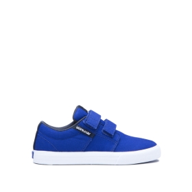 Supra Kids STACKS II V Low Top Shoes Royal/Navy/white | US-38832